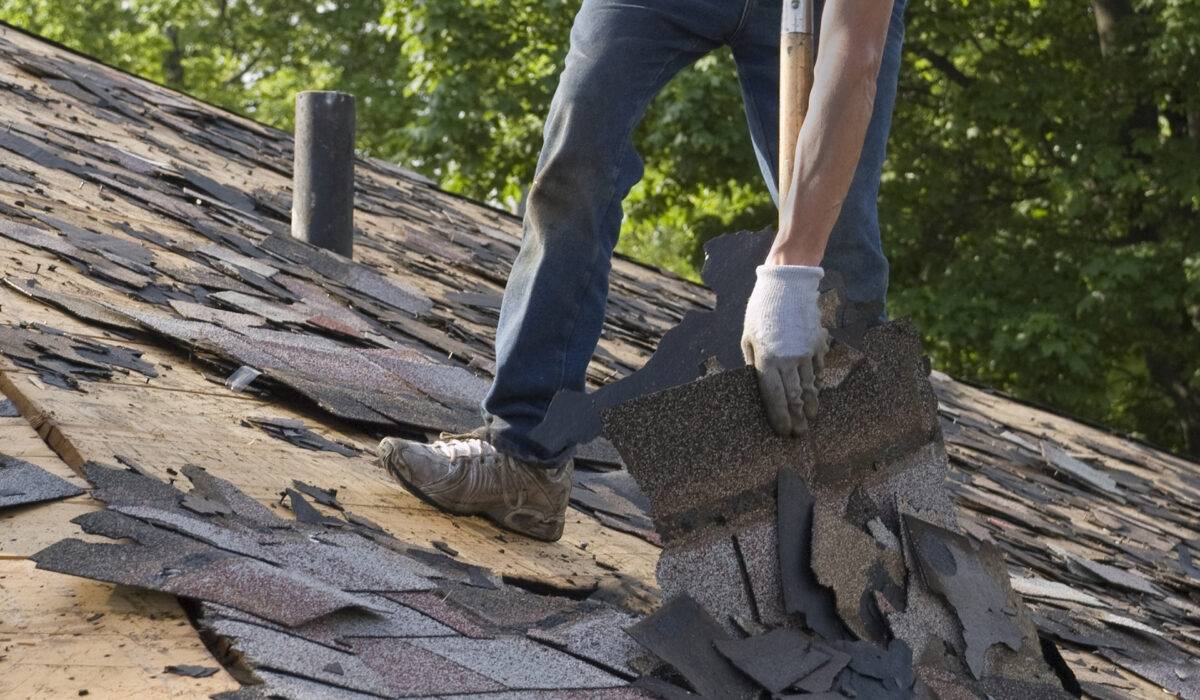 shingle roof tear off